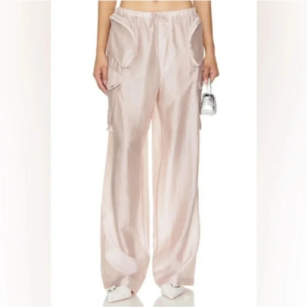 Lovers + Friends Wide Leg Pants in Light Pink